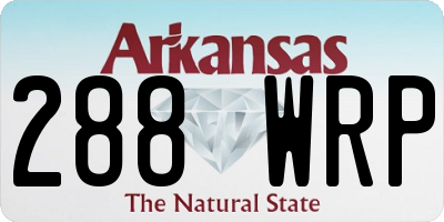 AR license plate 288WRP