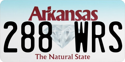 AR license plate 288WRS