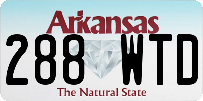 AR license plate 288WTD