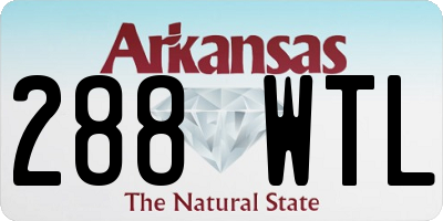 AR license plate 288WTL
