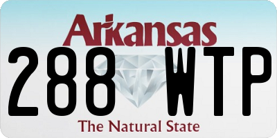 AR license plate 288WTP