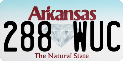 AR license plate 288WUC