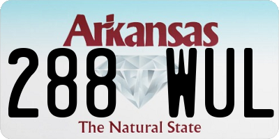 AR license plate 288WUL