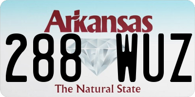 AR license plate 288WUZ
