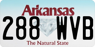 AR license plate 288WVB