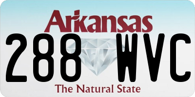 AR license plate 288WVC
