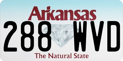 AR license plate 288WVD