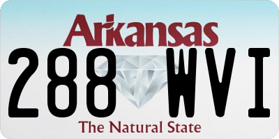 AR license plate 288WVI