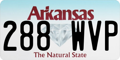 AR license plate 288WVP