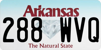 AR license plate 288WVQ