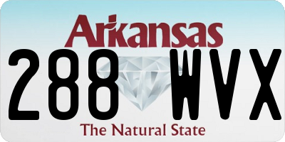 AR license plate 288WVX