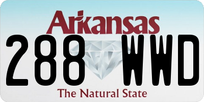 AR license plate 288WWD