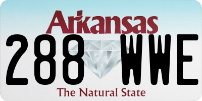 AR license plate 288WWE