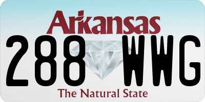 AR license plate 288WWG