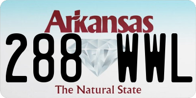 AR license plate 288WWL