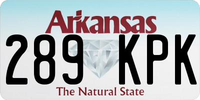 AR license plate 289KPK