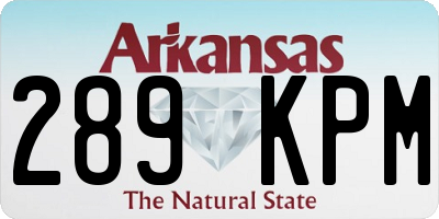 AR license plate 289KPM