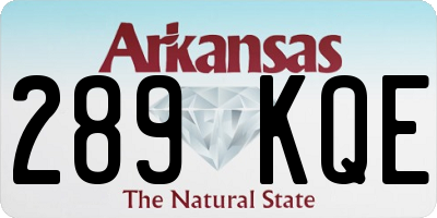 AR license plate 289KQE