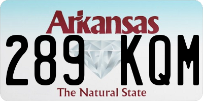 AR license plate 289KQM