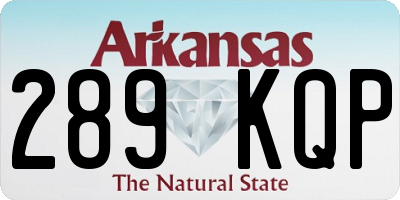 AR license plate 289KQP