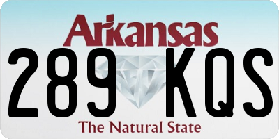 AR license plate 289KQS