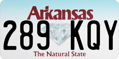 AR license plate 289KQY