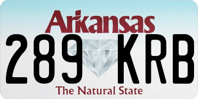 AR license plate 289KRB