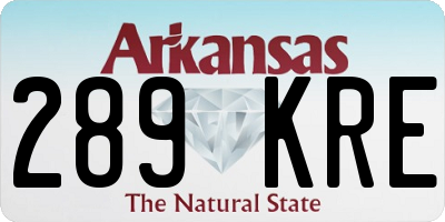AR license plate 289KRE