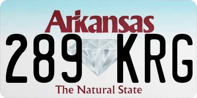 AR license plate 289KRG