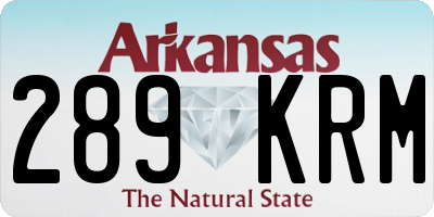 AR license plate 289KRM