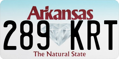 AR license plate 289KRT