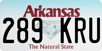 AR license plate 289KRU