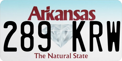 AR license plate 289KRW