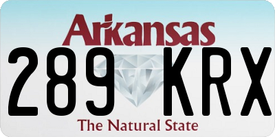 AR license plate 289KRX