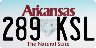 AR license plate 289KSL