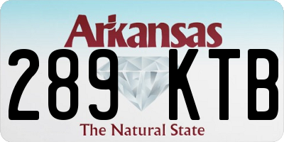 AR license plate 289KTB