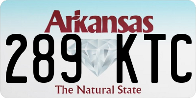 AR license plate 289KTC