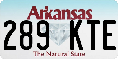 AR license plate 289KTE