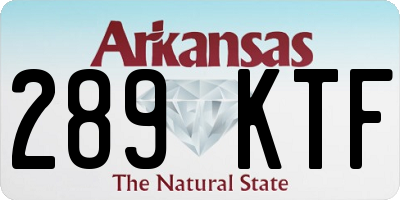 AR license plate 289KTF