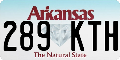 AR license plate 289KTH