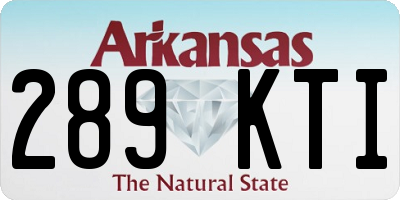 AR license plate 289KTI