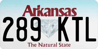AR license plate 289KTL