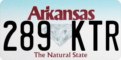 AR license plate 289KTR