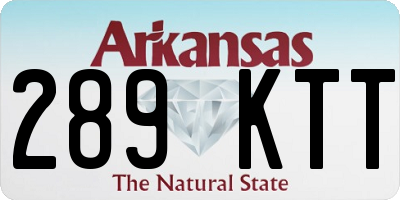 AR license plate 289KTT