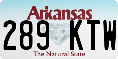 AR license plate 289KTW