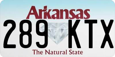 AR license plate 289KTX