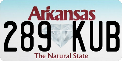 AR license plate 289KUB