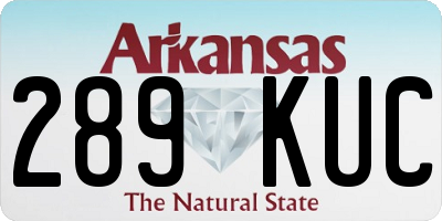 AR license plate 289KUC