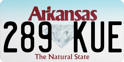AR license plate 289KUE