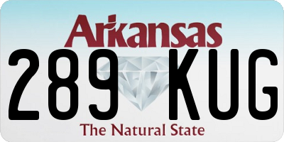 AR license plate 289KUG
